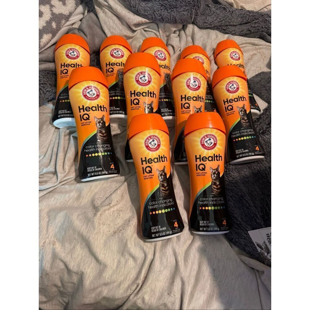 Bundle of 11x cat/feline/pet litter monitoring health IQ crystals- arm & hammer
